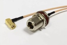 N Jack Female to RP-SMA male Plug right angle Pigtail Cable Connector RG316 15cm