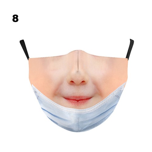 CLEARANCE Funny Expression Unisex Adults Protective Mask Fabric Washable Tiktok - Picture 12 of 24