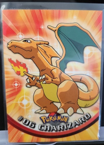 1999 Topps Series 1 TV Animation Edition CHARIZARD #06 Pokemon Character Card-VG - Picture 1 of 2