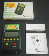 VINTAGE RADIOSHACK DRAW POKER ELECTRONIC GAME 