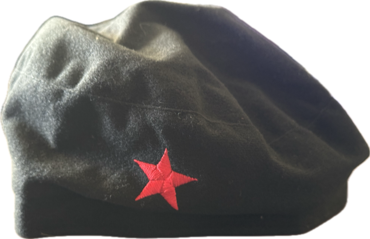 Red Star Beret Black Hat Halloween Costume Che Guevara Cap