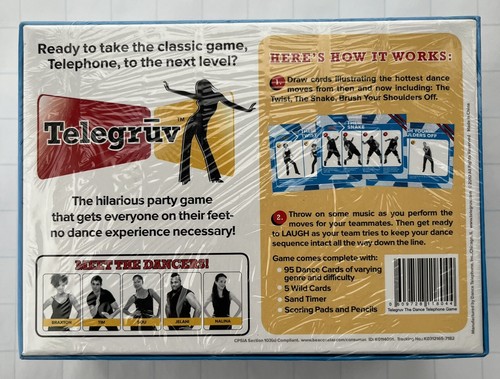 Telegruv The Dance Telephone Game - Party & Song Fun UNOPENED - Picture 2 of 5
