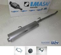 Imasaf Auspuff Mitteltopf FüR Citroen/Fiat/Peugeot Jumper + Scudo + Expert Lang