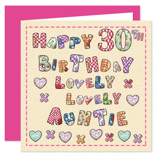 Auntie Happy Birthday Card - Age Range 25 - 100 Years - Lovely Lovely You Design - Picture 8 of 23