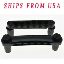 Black LP Guitar Tune-o-matic Bridge and Tailpiece for Les Paul