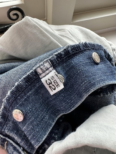 EMPORIO ARMANI Jeans Blue Denim Mens 32 Graffiti Made in Italy Straight - Picture 8 of 8