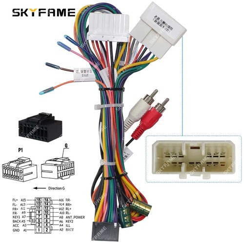 16Pin Car Wiring Harness Adapter Power Cable For Subaru Legacy Outback 04-09 - Picture 2 of 3