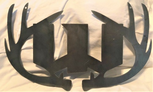 Metal Antler Monogram 14" Plasma Cut Metal Art Letter Custom Sign - Picture 4 of 9