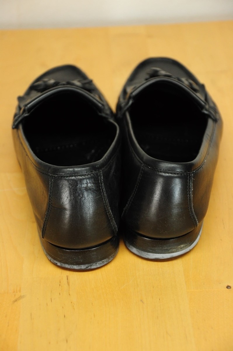 Salvatore Ferragamo Black Leather Kiltie Tassel Loafers  display picture 1