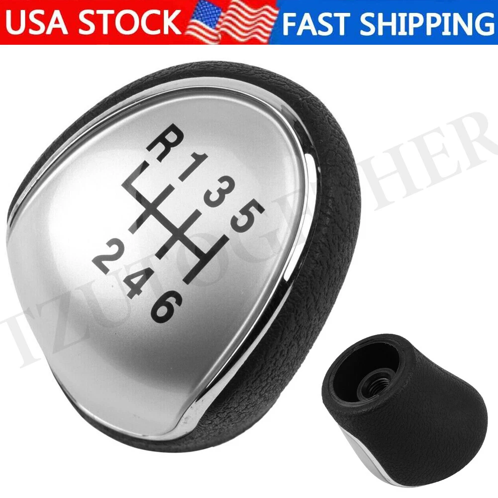 6 Speed Leather Car Manual Gear Shift Hear Knob Assy For Hyundai.