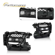 Led Fog Light Lamps W Covers Bezel For Jeep Grand Cherokee 2017-2022 Lhrh