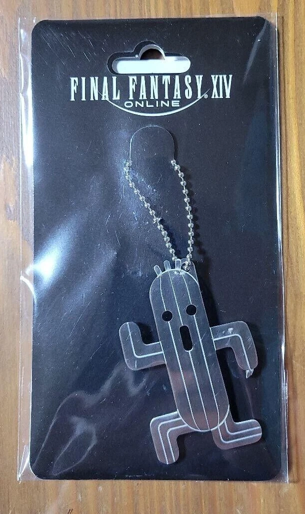 FINAL FANTASY XIV Cactuar Sabotender Bottle Opener Key Chain JAPAN