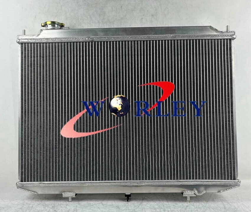 Radiador de aluminio 3R para Nissan Frontier/Navara/NP300 D22 1998-2004 2,5 L diésel Foto 3 de 4