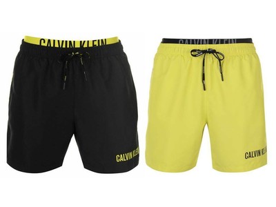 calvin klein yellow swim shorts
