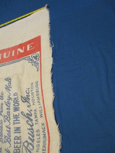 Vintage Budweiser King of Beer Beach Towel Abt 60" X 32" Fringe Edges Sold As-Is - Picture 7 of 11