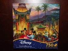 NEW Thomas Kinkade Disney Mickey Minnie Hollywood Jigsaw Puzzle-750 Pieces