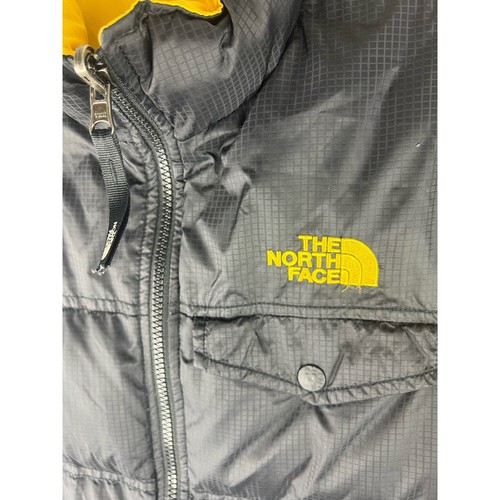 The North Face 550 Puffer Reversible Vest Black/Yellow Goose Down sz18/20 - Picture 4 of 7