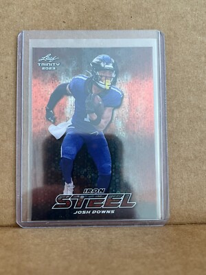 Josh Downs 2024 Leaf Metal Football 1/1 Pre Production Proof