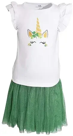 Green skirt outfit outlet 4t