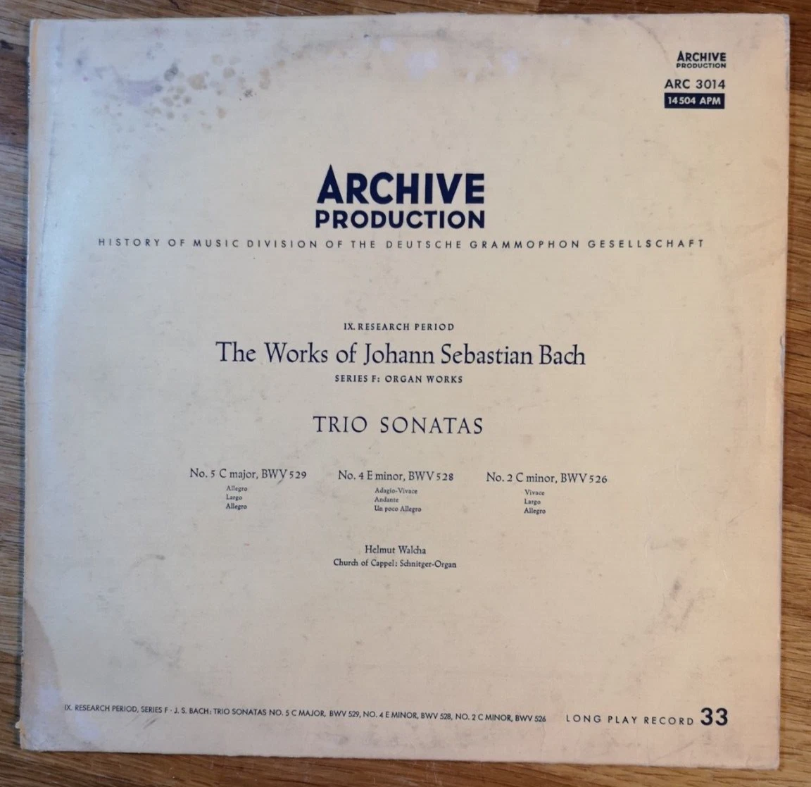 Las mejores ofertas en Archiv Produktion en discos de vinilo | eBay