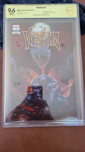 Venom 3 SS  Variant Cover CBCS 9.6 AUTO BY SKAN COVER CREATOR   First App. Knull