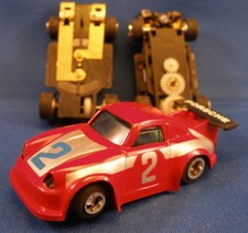 Rare 1970s Foreign HO Red PORSCHE CARRERA Slot Car NOS