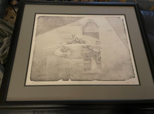 Framed Serigraph Motif Airtight Garage/Signed & Numbered Moebius Jean Giraud