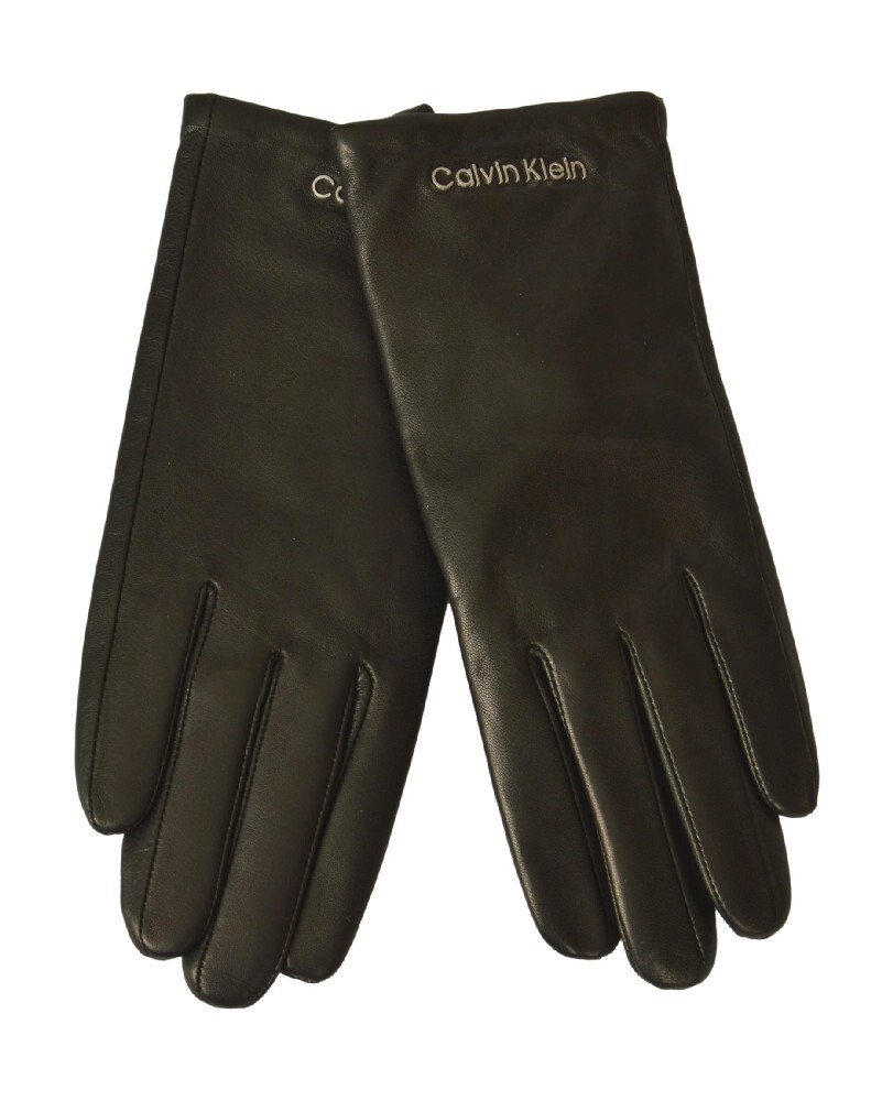 Damenhandschuhe CK CALVIN KLEIN Lederhandschuh mit geftterter Innenseite und Lo 19290₽