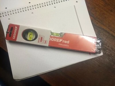 GEDORE 300mm spirit Level R94100051, horizontal & vertical vials shockproof