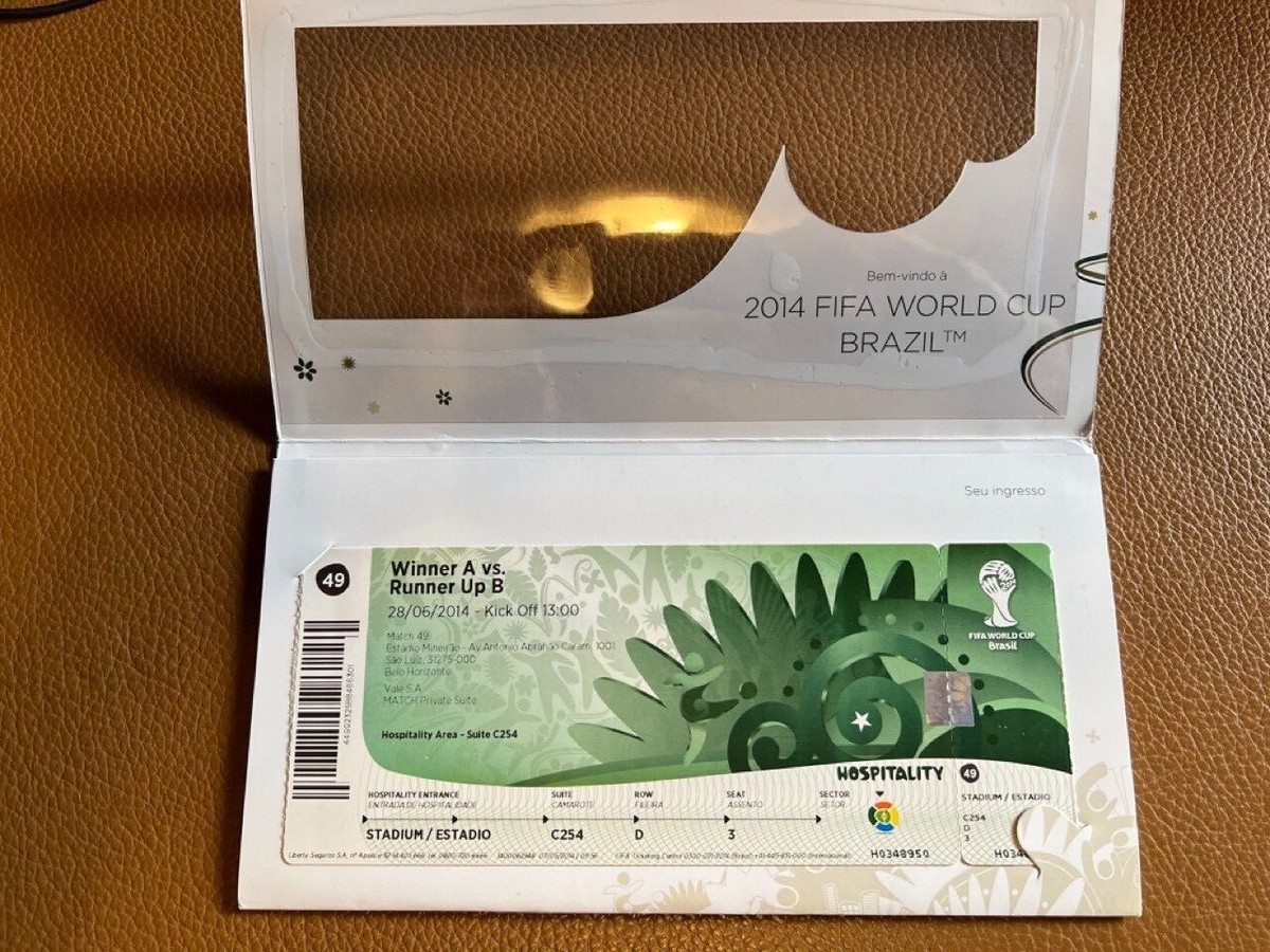 Rare Official FIFA World cup trophy and 1 unopened ticket Rare Official FIFA World cup trophy and 1 unopened ticket