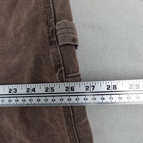 Carhartt Latzhose Herren 46X30 braun verstärkte Knie Utility Taschen verstellbar - Bild 8 von 22