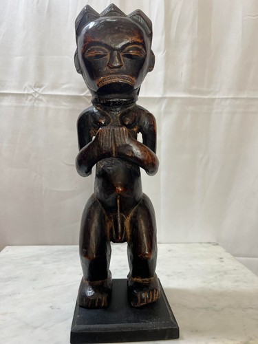 Fang Reliquary Figure Gabon 11" X 3"X2" African Art Deco - Picture 2 of 10
