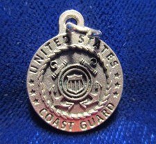 St Christopher Protect Me Medal United States Coast Guard Silvertone