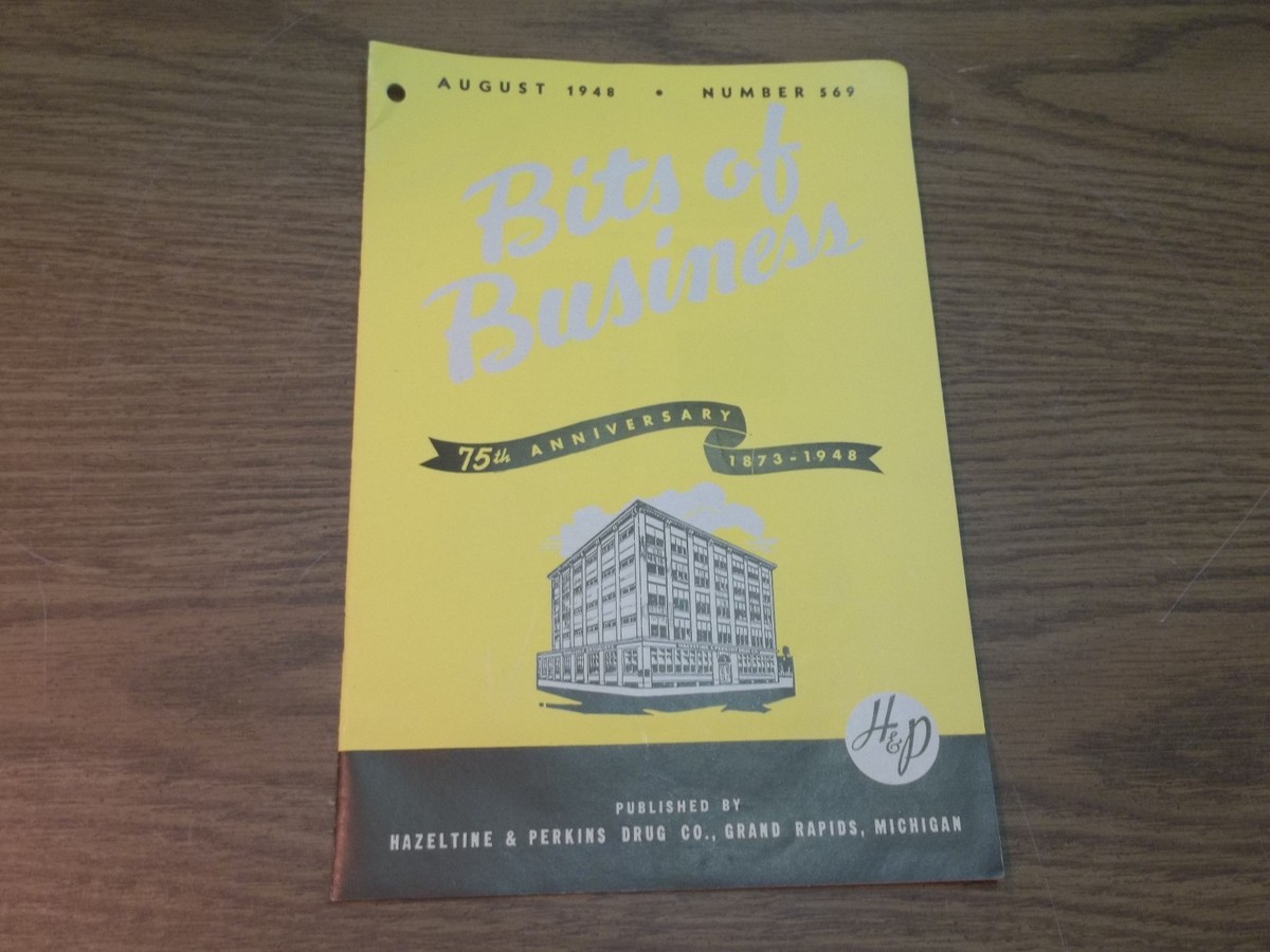 ORIGINAL VINTAGE BITS OF BUSINESS MAGAZINE AUG 1948 24 PAGES W/ENV