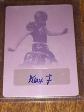 ALEX FELKINS 2019 Leaf Army All-American AUTO Magenta PLATE #1/1 Columbia Lions 