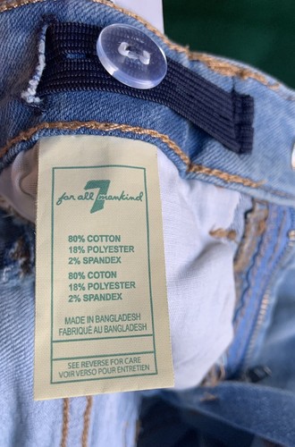 7 For All Mankind Jeans Bottoms Toddler Children's Size 4T Light Wash Blue Denim - Picture 5 of 9