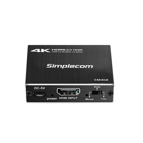 HDMI 2.0 1x2 Splitter 1 In 2 Out 4K @60Hz 3D HDR HDCP2.2 UHD Foxtel Duplicator - Picture 3 of 3