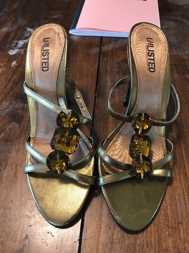 Unlisted Kenneth Cole Jeweled Gold High 