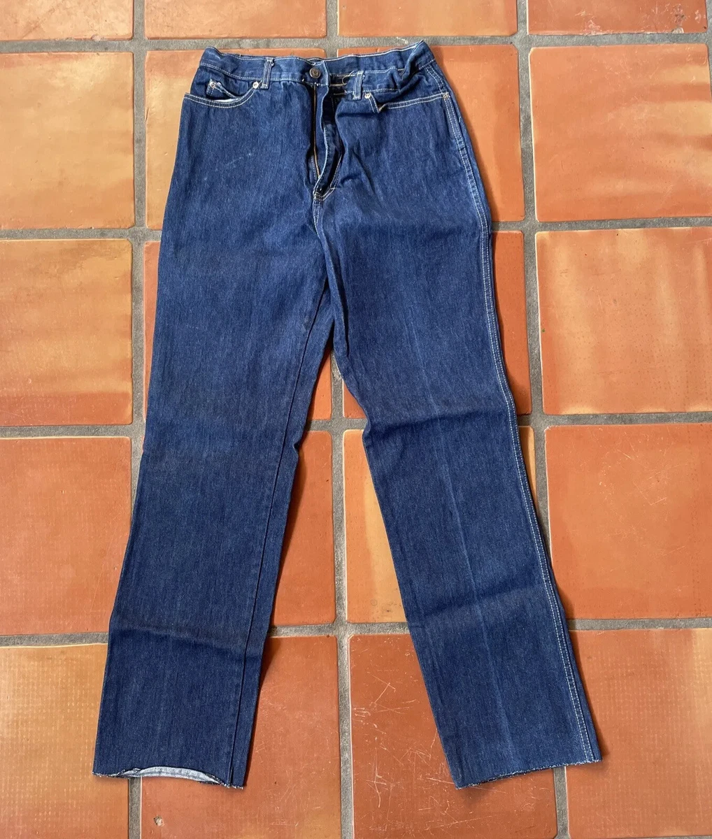 Pantalon Jean Coupé Oscar De La Renta Cheville En Denim Bleu Avec Perles - Taille XS/S - Neuf Avec étiquettes