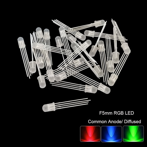 5mm 8mm 10mm RGB LED light Emitting Diode 4pin common Anode Cathode Multicolor - Picture 6 of 17