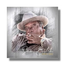 Smokey and the Bandit Sheriff Buford T Justice Fan Art 12x12 Aluminum Wall Art