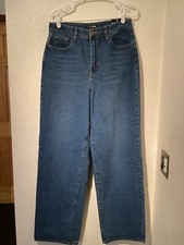 FASHION NOVA women's NWT denim mom jeans 9 juniors high rise straight leg blue