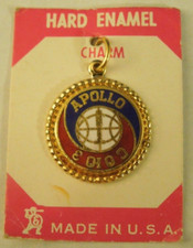 NASA Space Exploration Mission Apollo Soyuz Commemorative Enamel Pendant Charm