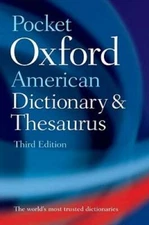 Pocket Oxford American Dictionary & Thesaurus - Paperback - GOOD