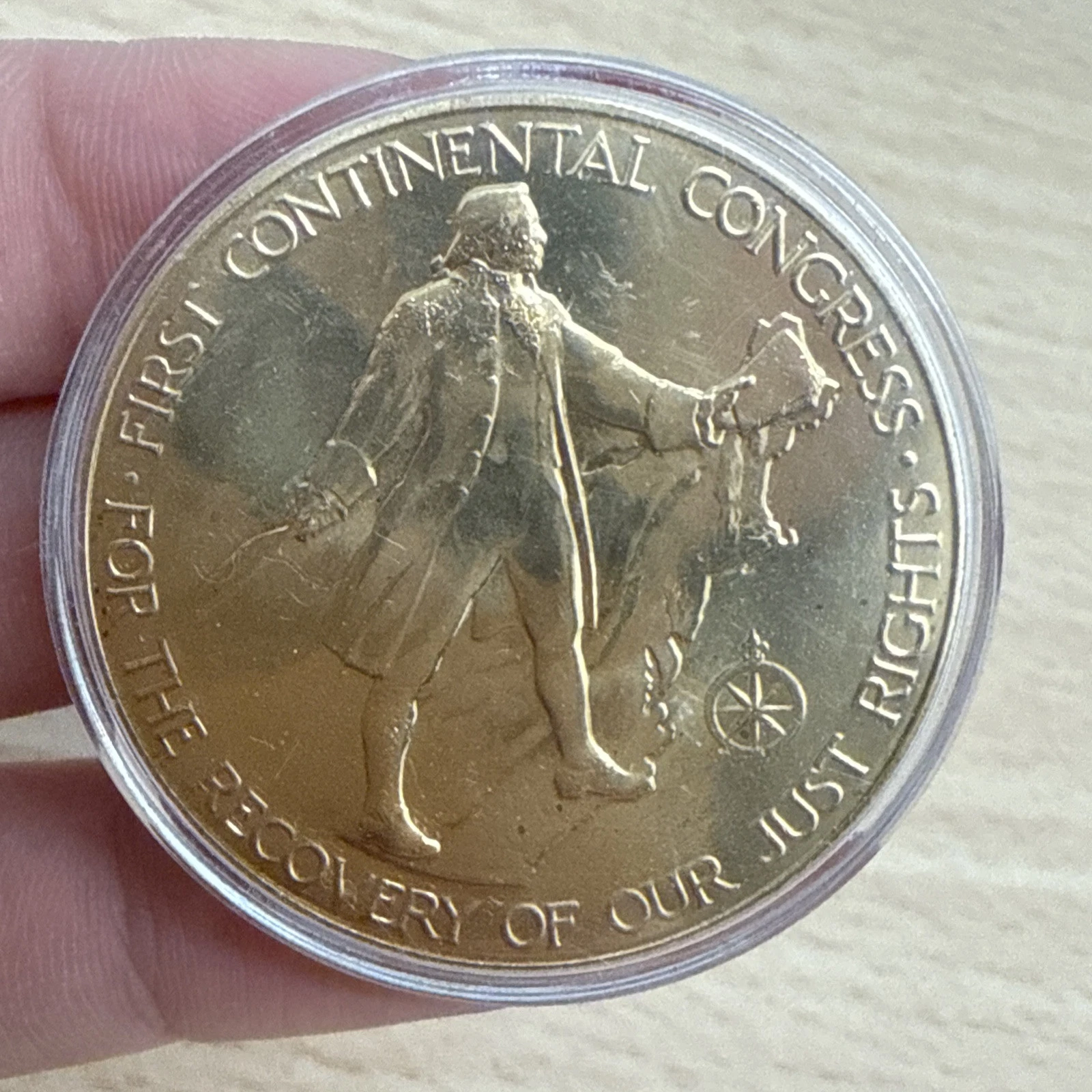 Médaille American Révolution Bicentennal John Adams 1974 R A W