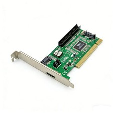 PCI 3 Port SATA 1 IDE Serial HDD ATA Card Adapter US Stock