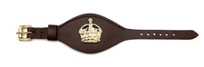 Rank Badges Brown Wrist Strap Gold New Crown