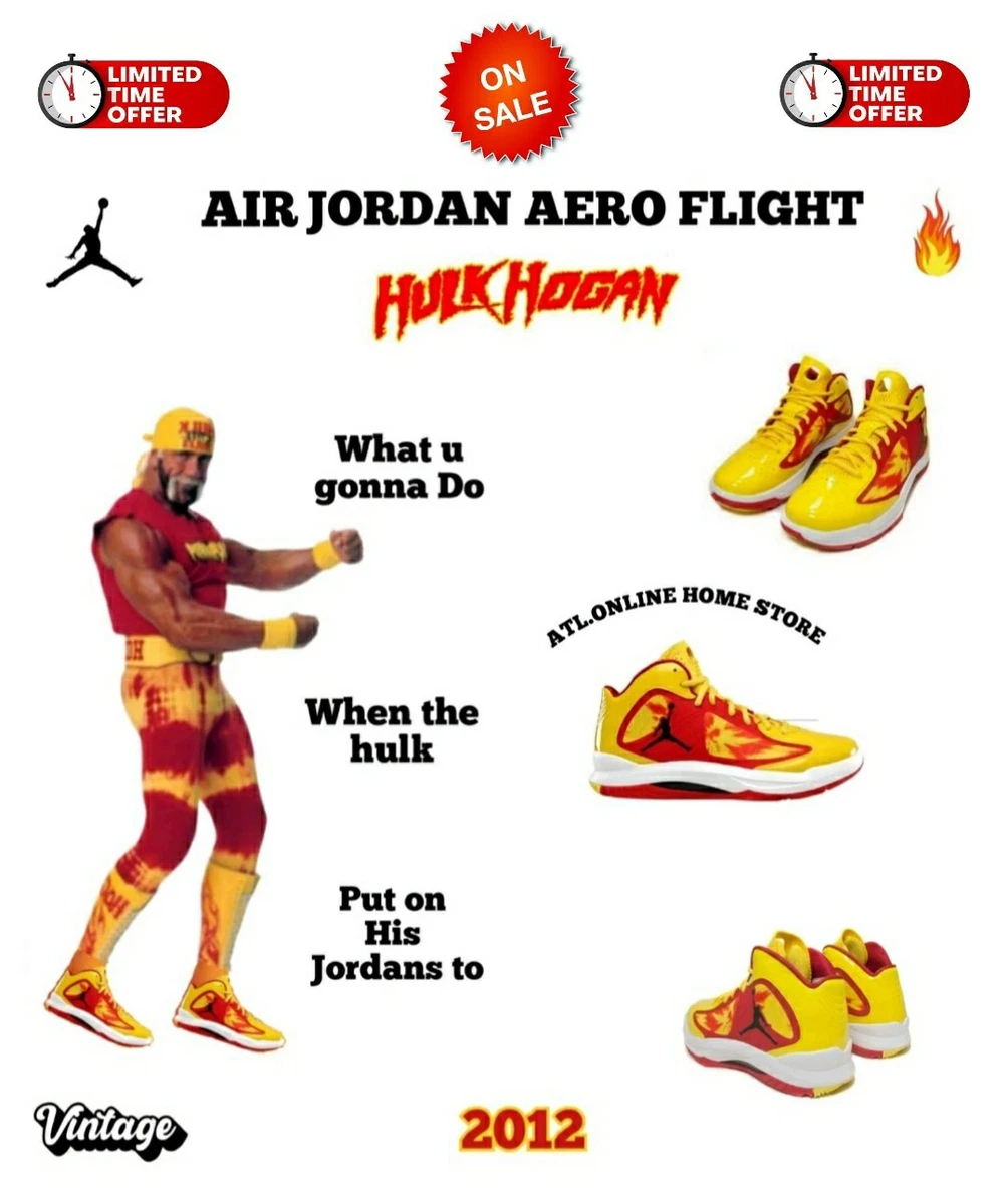 Jordan Aero Flight Hulk Hogan for Sale | Authenticity 