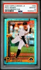 2025 Topps Chrome LF/E - Paul Skenes #300 Aqua Refractor /199 PSA 10