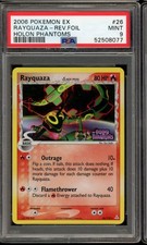 2006 POKEMON EX #26 RAYQUAZA REVERSE FOIL MINT PSA 9 HOLON PHANTOMS  26/110